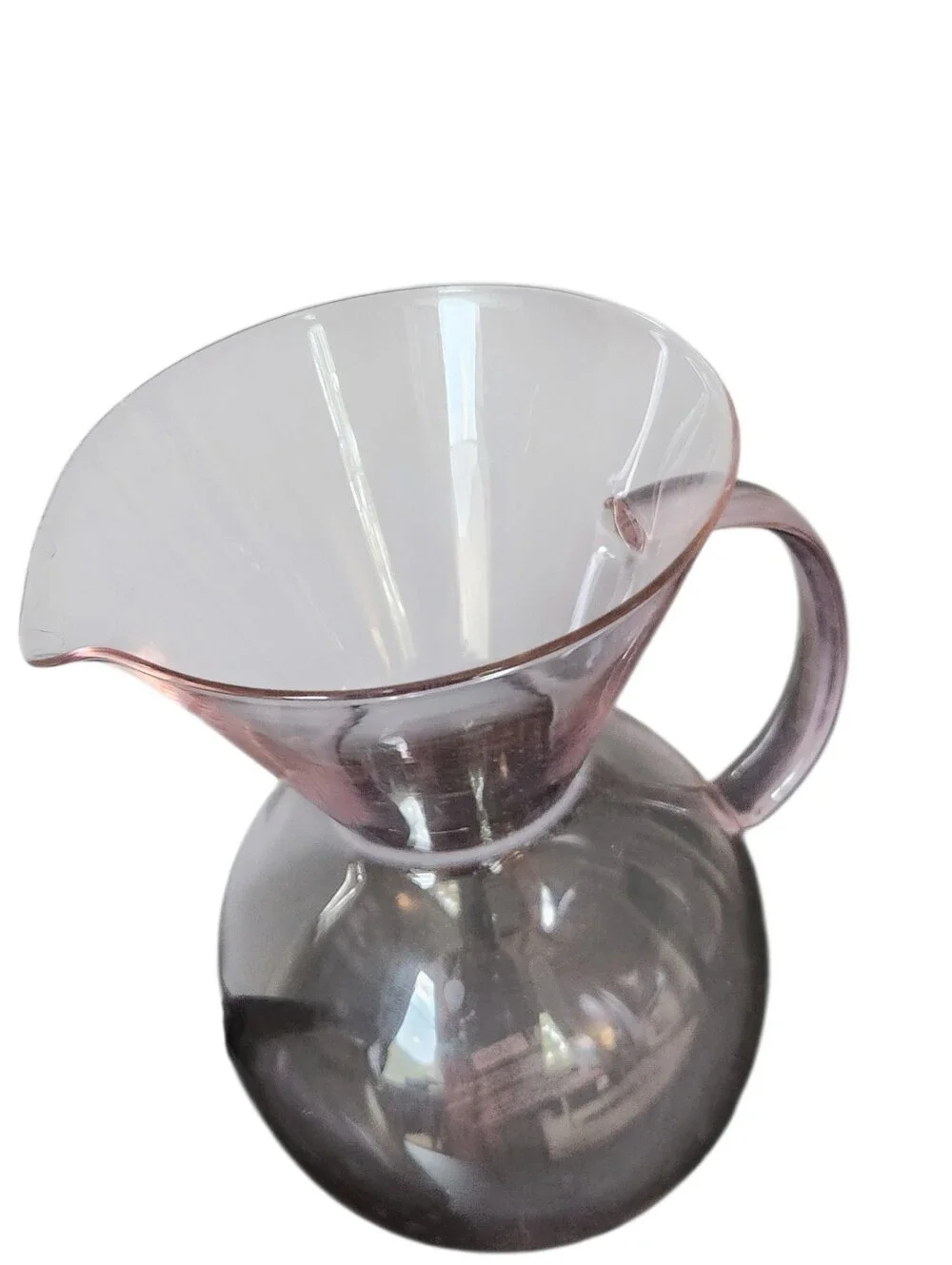 Bodum MoMA Pour Over Coffee Maker with Permanent Filter 1 Liter Pink Glass NEW